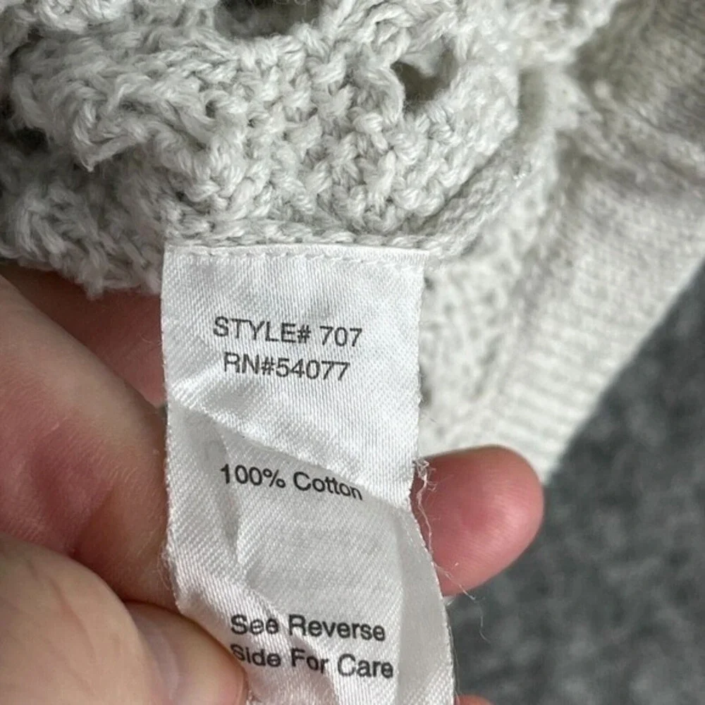 Cabi Womens Mesh Knit‎ Sweater XS boho coastalcore breezy essential chic layer